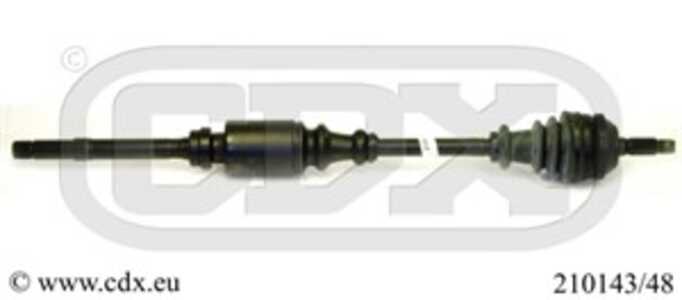 Drivaxel Citroen Saxo (s0, S1), framaxel höger Cdx 210143/48 - citroën saxo