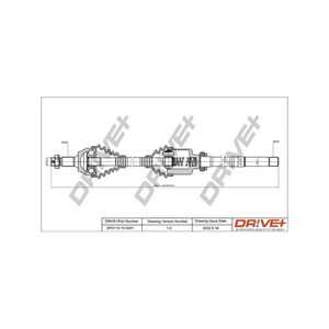 Drivaxel Citroen C3 Picasso (sh_), framaxel höger - citroën c3 picasso - OE 3273TR, 3273TS, 9683174180