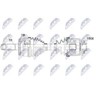 Drivaxel Kia Carnival / Grand Carnival Iii (vq), framaxel höger N - kia carnival / grand carnival iii - OE 49500-4D301