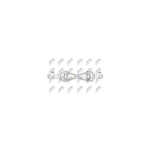 Drivaxel Lexus Ls (_f4_), Bakaxel höger Nty NPW-TY-182 - lexus ls - OE 42330-50070
