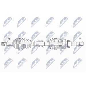 Drivaxel Nissan Qashqai / Qashqai +2 I (j10, Nj10, Jj10e), framax - nissan qashqai / qashqai +2 i - OE 39100BB22C, 39100JD22C, 