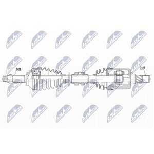 Drivaxel Nissan Qashqai / Qashqai +2 I (j10, Nj10, Jj10e), framax - nissan qashqai / qashqai +2 i - OE 39101JD22C, 39101JG32C, 