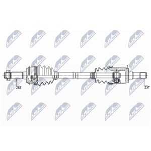 Drivaxel Honda Cr-v Iii (re_), Bakaxel höger - OE 42310SWA000