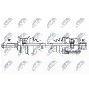 Drivaxel Mazda Tribute (ep), framaxel höger Nty NPW-MZ-084 - mazda tribute - OE GG032550XC, GG032550XD