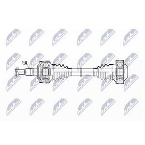 Drivaxel Porsche Boxster (986), Bakaxel vänster Nty NPW-PS-002 - porsche boxster - OE 98633202404, 98633202407