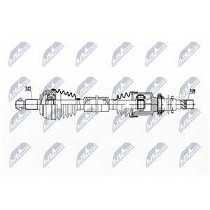 Drivaxel Renault Clio Iii (br0/1, Cr0/1), framaxel höger Nty NPW- - renault clio iii - OE 8200458013, 8200926132, 8201187714