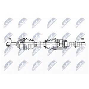 Drivaxel Renault Zoe (bfm_), framaxel höger Nty NPW-RE-196 - renault zoe - OE 391000090R