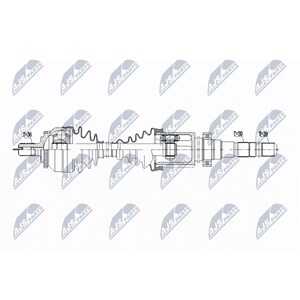 Drivaxel Volvo S80 I (184), framaxel höger Nty NPW-VV-147 - volvo s80 i - OE 30735136, 8251794, 8603805