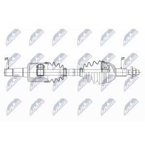 Drivaxel Chrysler Pacifica, framaxel vänster Nty NPW-CH-108 - chrysler pacifica - OE 4880341AB, 4880341AC, 68068674AA