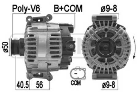 Generator, mercedes-benz, 000 906 04 01, A 000 906 04 01, A9060401