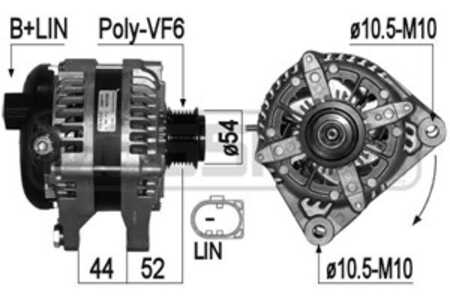 Generator, jaguar xf i, land rover range rover evoque, BJ32-10300-AC, LR0 28116, LR0 31026