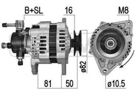 Generator, isuzu d-max i, 2-90276-810-0, 2-91276-300-0, 8-97034-064-0, 8-97037-064-0, 8-97116-697-2, 8-97116-697-3, 8-97189-650