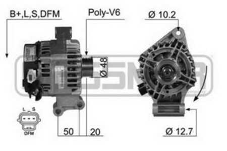 Generator, ford focus i, focus sedan i, focus turnier i, 1126499, 1144185, 1215762, 1306851, 1342191, YS4D 10300 AC, YS4D 10300