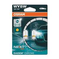 Glödlampa OSRAM DIADEM Chrome Wy5w W2,1x9,5d, Fram, Ytterspegel, Fram eller bak, Sidoinstallation, Skärm, passar många modeller