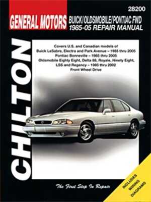 Gm: Buick/oldsmobile/pontiac Fwd 1985 - 05, Universal, C28200