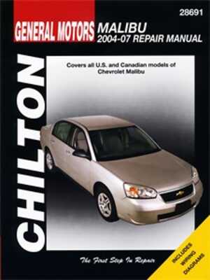 Gm: Malibu 2004 – 2007 All models of Chevrolet Malibu, Universal, C28691