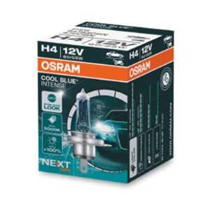 Halogenlampa  OSRAM COOL BLUE INTENSE H4 P43t, passar många modeller