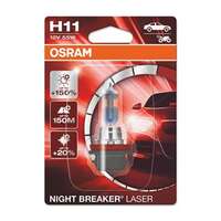 Halogenlampa OSRAM NIGHT break LASER next gen H1 P14,5s, passar många modeller