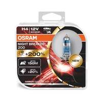 Halogenlampa  OSRAM NIGHT BREAKER 200 H4 P43t, passar många modeller