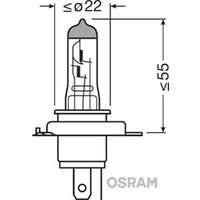 Halogenlampa  OSRAM NIGHT BREAKER SILVER H4 P43t, passar många modeller
