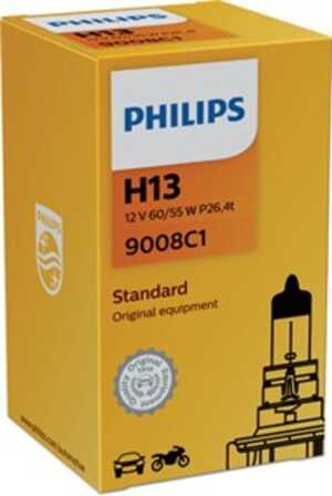 Halogenlampa  PHILIPS H13 P26,4t, Universal