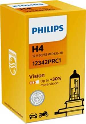 Halogenlampa  PHILIPS Vision H4 P43t-38, passar många modeller, 000 544 9094, 000000 000374, 025816, 030005050038, 072601 01280