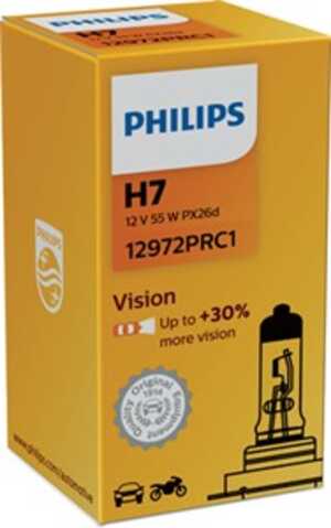 Halogenlampa PHILIPS Vision H7 PX26d, passar många modeller, 000000000H7, 00000000H7, 0000000H7, 000000H7, 002 544 00 94, 03075