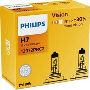 Halogenlampa PHILIPS Vision H7 PX26d, Tvåsidig, passar många modeller, 000000000H7, 00000000H7, 0000000H7, 000000H7, 002 544 00