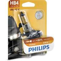 Halogenlampa PHILIPS Vision Hb4 P22d, passar många modeller, 000000 000069, 1 382 496, 1J0 411 315 J, 63 12 1 382 496, 6321 6926 916, 63