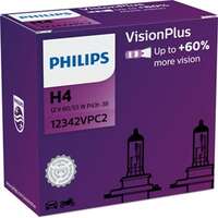 Halogenlampa  PHILIPS VisionPlus H4 P43t-38, passar många modeller, 000 544 9094, 000000 000374, 025816, 030005050038, 072601 012803, 1