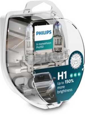 Halogenlampa PHILIPS X-tremeVision Pro150 H1 P14,5s, passar många modeller, 000000 000268, 000000 000375, 030005050011, 07 11 9
