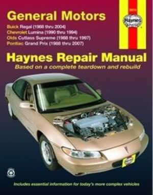 Haynes Reparationshandbok, Gm: Buick, Chevrolet & Pontiac, Universal, 38010