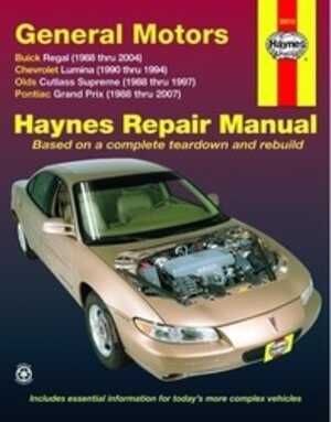 Haynes Reparationshandbok, Gm: Buick, Chevrolet & Pontiac, Universal - 174989 - OE 38010