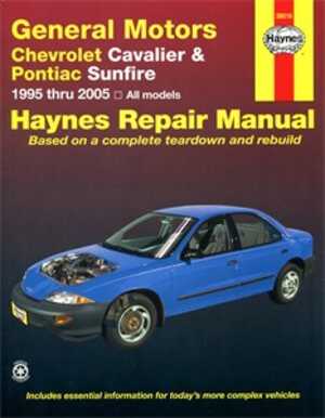 Haynes Reparationshandbok, Gm: Chevrolet Cavalier & Sunfire, Universal - 174991 - OE 38016