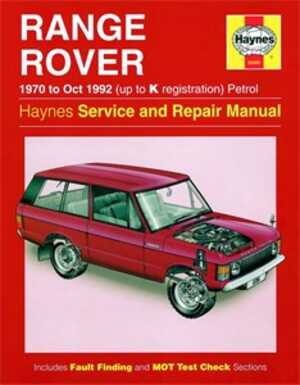 Haynes Reparationshandbok, Range Rover V8 Petrol, Universal, 0606