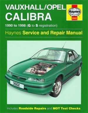Haynes Reparationshandbok, Vauxhall/opel Calibra, Universal, 3502