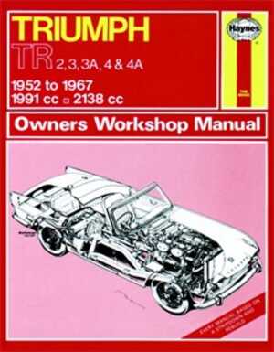 Haynes Reparationshandbok, Triumph Tr2 Tr3 Tr3a Tr4 Tr4a Haynes 0 - 174750 - OE 0028