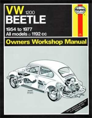 Haynes Reparationshandbok, Vw Beetle 1200, Universal, 0036
