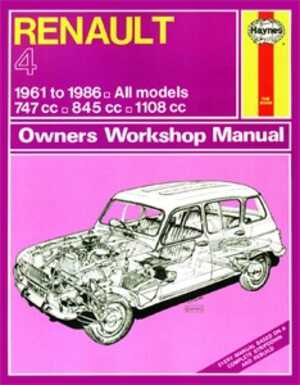Haynes Reparationshandbok, Renault 4, Universal, 0072