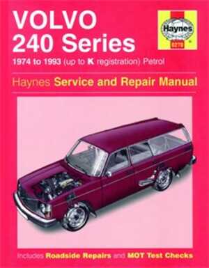 Haynes Reparationshandbok, Volvo 240 Series Petrol, Universal, 0270