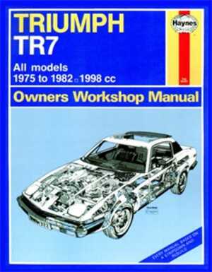 Haynes Reparationshandbok, Triumph Tr7, Universal, 0322