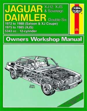 Haynes Reparationshandbok, Jaguar Xj12, Xjs & Sovereign, Universal, 0478