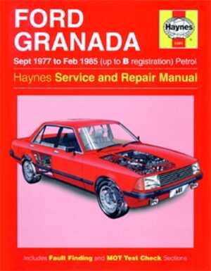 Haynes Reparationshandbok, Ford Granada Petrol, Universal, 0481