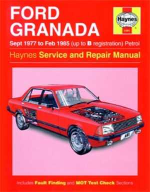 Haynes Reparationshandbok, Ford Granada Petrol, Universal - 174798 - OE 0481