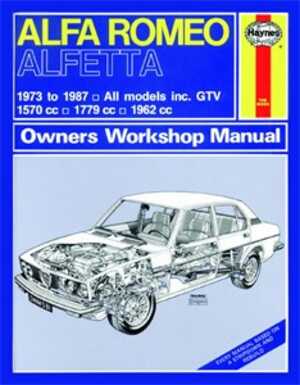 Haynes Reparationshandbok, Alfa Romeo Alfetta Haynes 0531 - 174802 - OE 0531