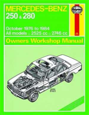 Haynes Reparationshandbok, Mercedes-benz 250 & 280 123 Serie Hayn - 174810 - OE 0677