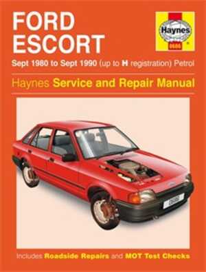 Haynes Reparationshandbok, Ford Escort Petrol, Universal - 174811 - OE 0686