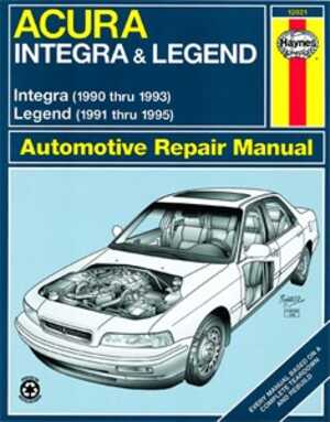 Haynes Reparationshandbok, Acura Integra & Legend Haynes 12021 - 174826 - OE 12021