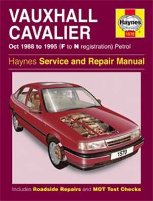 Haynes Reparationshandbok, Vauxhall Cavalier Petrol Haynes 1570 - 174841 - OE 1570