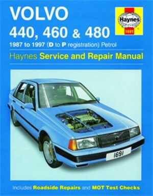 Haynes Reparationshandbok, Volvo 440, 460 & 480 Petrol Haynes 169 - 174845 - OE 1691